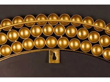 LUSTRO PEARLS 75 CM METALOWE ZŁOTE