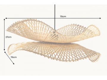 LAMPA WISZĄCA ORGANIC LIVING BAMBUS