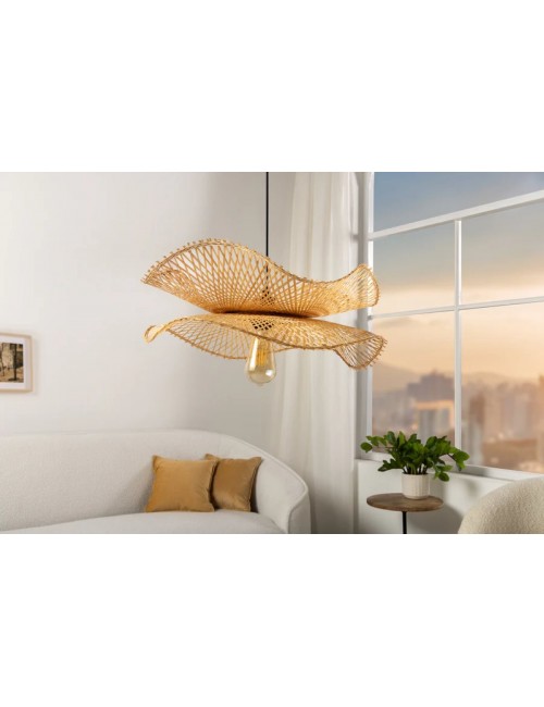 LAMPA WISZĄCA ORGANIC LIVING 50 CM BAMBUS