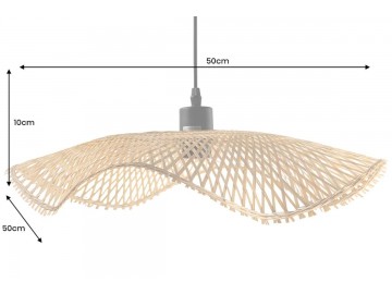 LAMPA WISZĄCA ORGANIC LIVING 50 CM BAMBUS