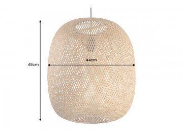 LAMPA WISZĄCA ORGANIC LIVING 50 CM IV BAMBUS