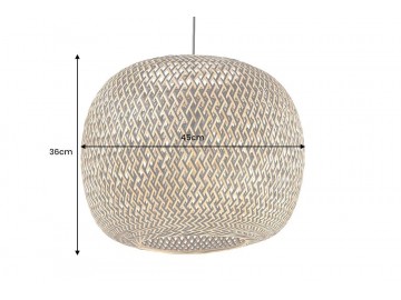 LAMPA WISZĄCA ORGANIC LIVING 45 CM BAMBUS