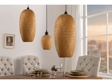 LAMPA WISZĄCA ORGANIC LIVING 20 CM BAMBUS