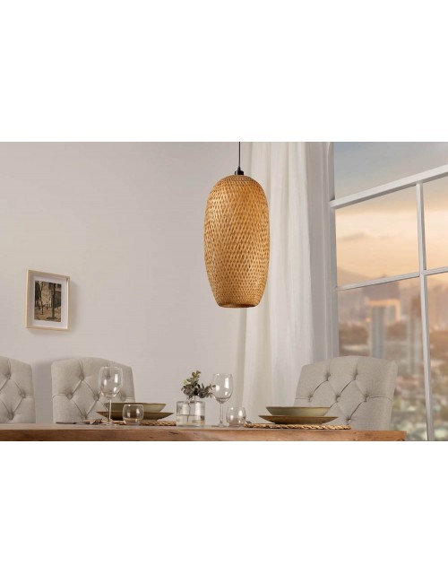 LAMPA WISZĄCA ORGANIC LIVING 40 CM BAMBUS