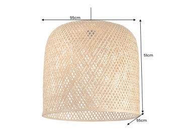 LAMPA WISZĄCA ORGANIC LIVING 55 CM BAMBUS