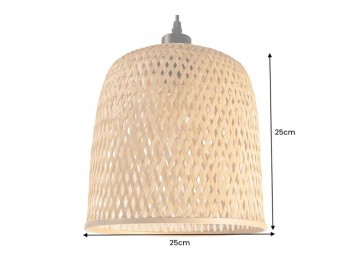 LAMPA WISZĄCA ORGANIC LIVING 25 CM BAMBUS