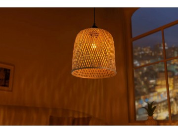 LAMPA WISZĄCA ORGANIC LIVING 25 CM BAMBUS