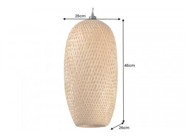 LAMPA WISZĄCA ORGANIC LIVING 46 CM BAMBUS