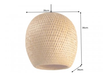 LAMPA WISZĄCA ORGANIC LIVING 35 CM BAMBUS