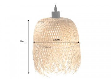 LAMPA WISZĄCA ORGANIC LIVING 35 CM V BAMBUS