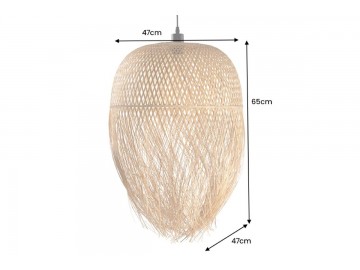 LAMPA WISZĄCA ORGANIC LIVING 35 CM V BAMBUS